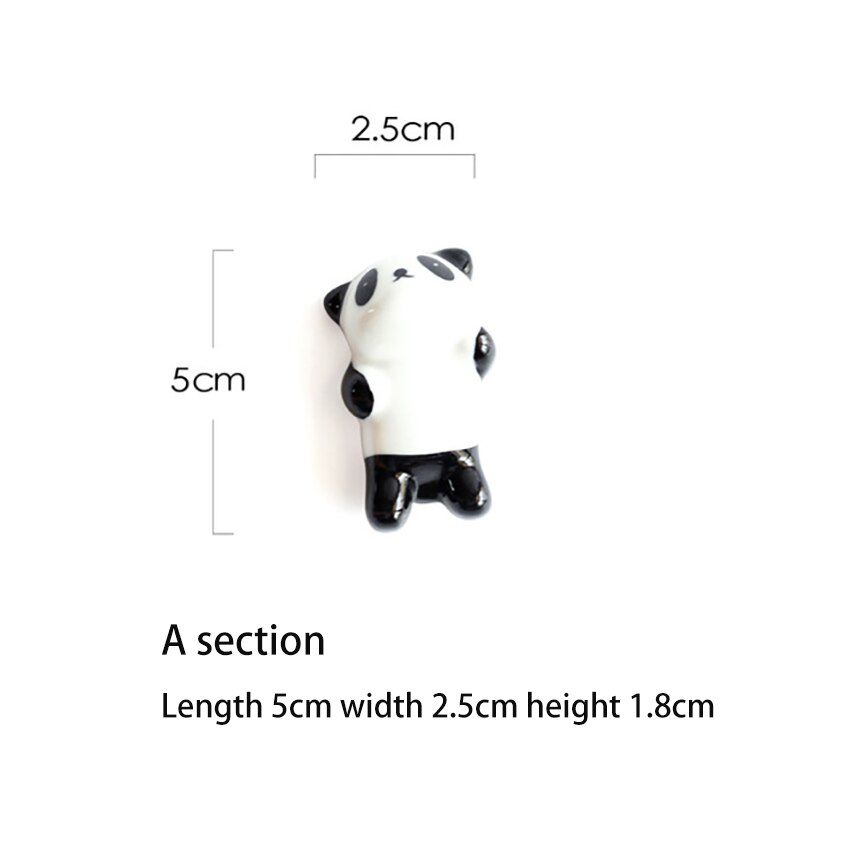 1 stuk schattige cartoon panda eetstokjeshouder keramische eetstokjesstandaard keuken servies voor eetkamer thuis: A