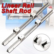 SBR12-600mm Fully Supported 12MM Linear Bearing Rails Shaft Rod+2x SBR12UU Block Linear Guides