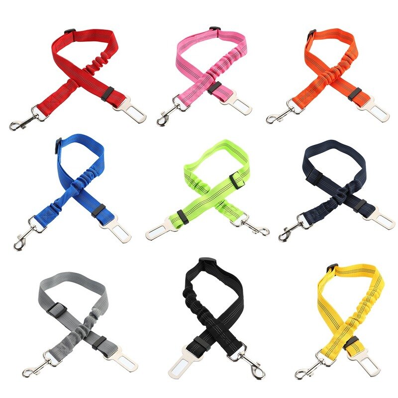 Hond Autogordel Anti-Shock Harnas Clip Bungee Lood Puppy Kat Voertuig Reizen Veiligheid Hendel Buffer Elastische kracht Pet Supply