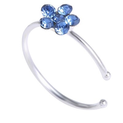 1 stück farbiger Titan-nasenring, goldfarbener körperclip Ich bin creolen-stil, glänzend, für damen-septum-durchbohren: Farbe 9