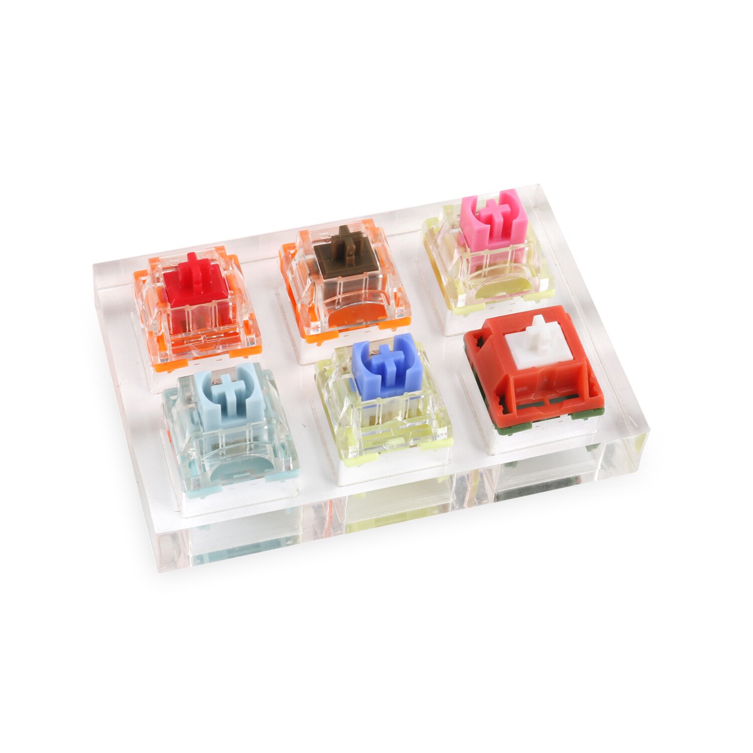 TTC Switches Keyboard Tester Kit Clear Keycaps Sampler PCB Mechanical Keyboard Translucent Keycaps Testing Tool