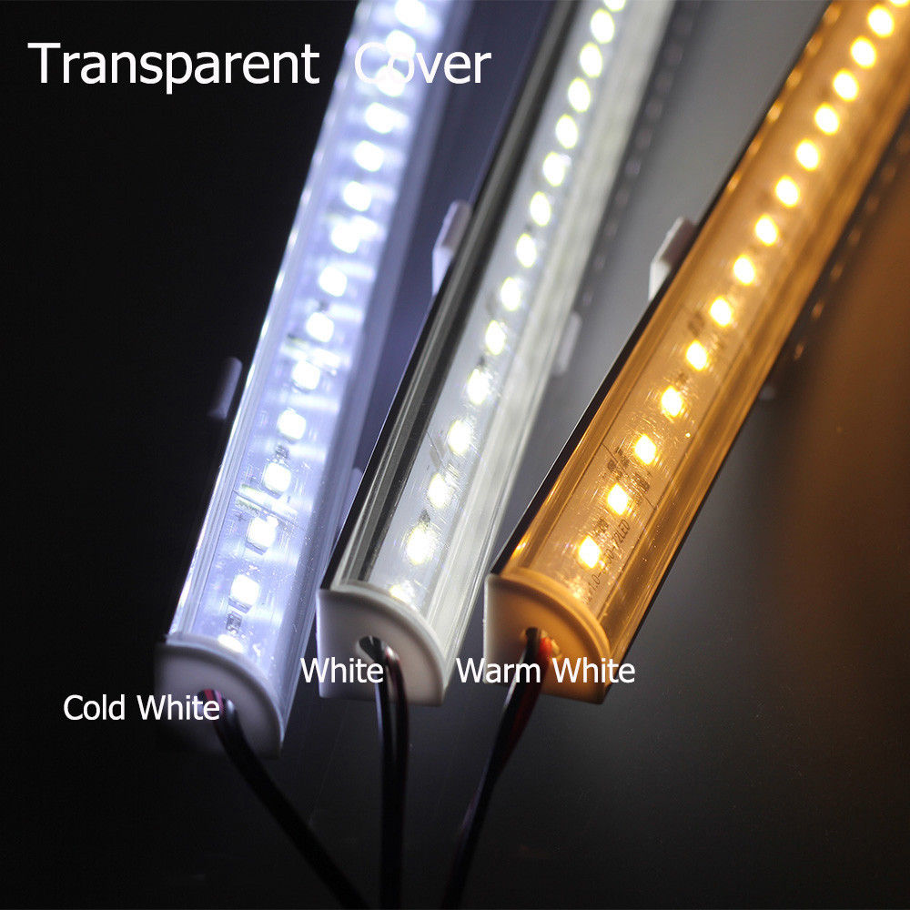 5pcs/lot DC 12V 50CM Wall Corner LED Bar Light 5730 L Shape Aluminum Profile 5730 LED Hard Strip Light Kitchen Cabinet Light