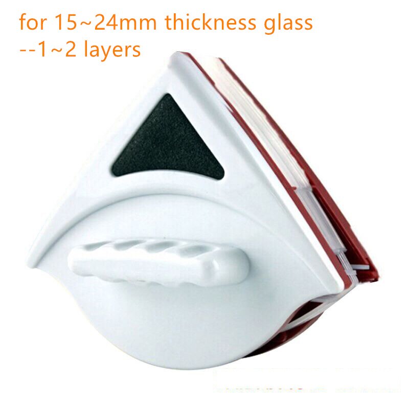 Lave-vitre magnétique Double face, brosse magnétique pour l&#39;entretien de la maison, outil de nettoyage de Surface, 5-12mm/15-24mm/20-30mm: 15-24 mm