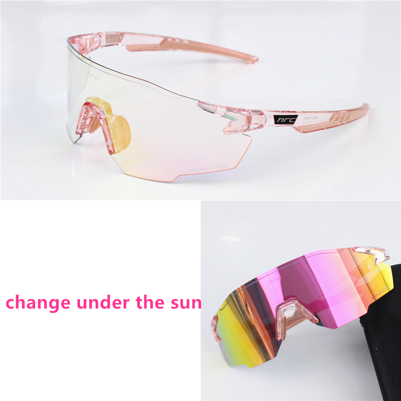 NRC gafas de sol de ciclismo 1 lente UV400 TR90 gafas deportivas para bicicleta MTB bicicleta de montaña pesca senderismo gafas para hombres y mujeres