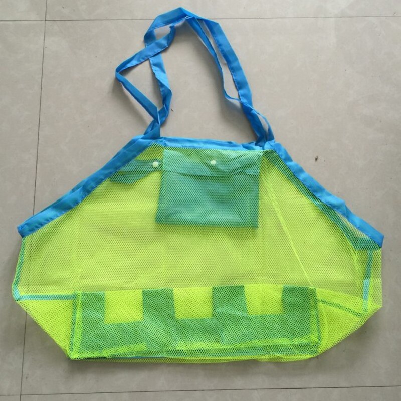 Borsa per la conservazione di giocattoli da spiaggia per bambini estivi borsa per dragaggio di sabbia borsa a rete per detriti borsa per mobili di grandi dimensioni