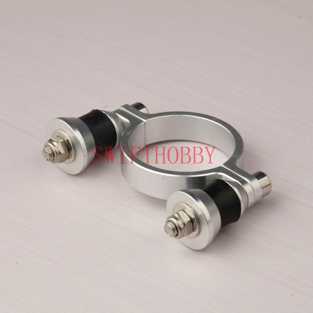 alloy Exhaust Mounting Bracket W/ Rubber Mount ID 38mm For Gas Exhaust Pipe