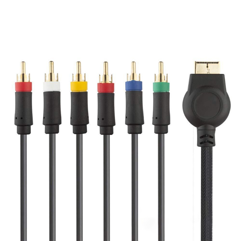 Professionele Component Av Kabel (6 Voeten) Hoge Resolutie Hdtv Component Rca Audio Video Kabel Compatibel Met PS3, PS2