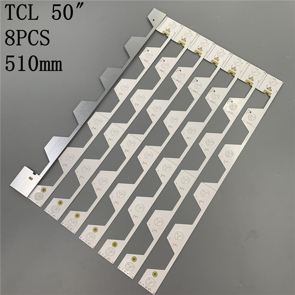 8 PCS/set LED Backlight strip for Thomson 50UA6406 50UD630 LVU500NDEL U50S6806S 50U6500C 50U65CMC 4C-LB5006-YH2 L50E5800A-UD
