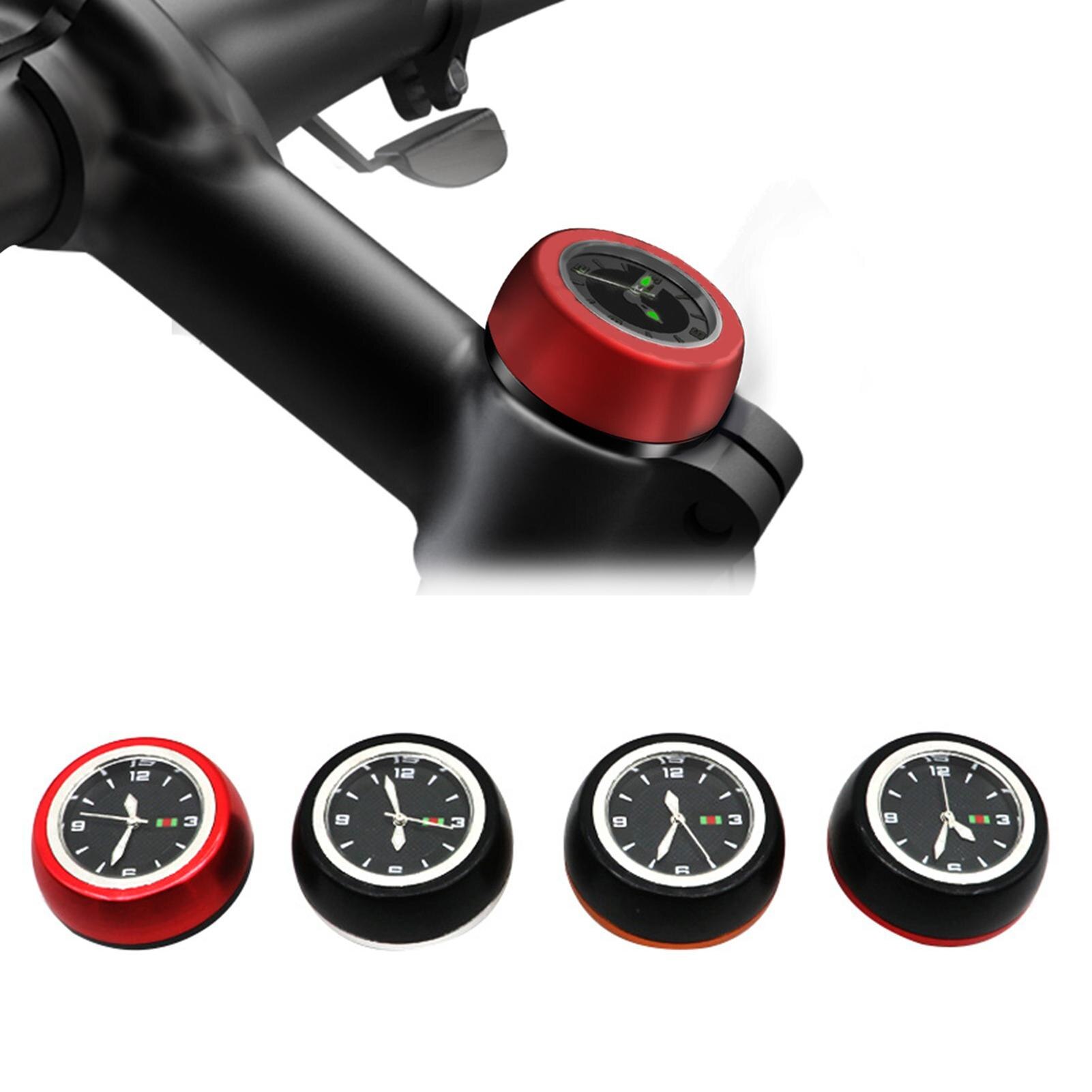 Waterproof Bicycle Headset Stem Watch Computer Bike Vehicle Clock Cycling Head Parts Timepiece Headset Top Cap Stem Cover