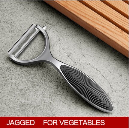 Fruit and Vegetable Peeler Stainless Steel Sharp Fruit and Vegetable Peeler Kitchen Gadget Kitchen Accessories Gadgets: jagged black