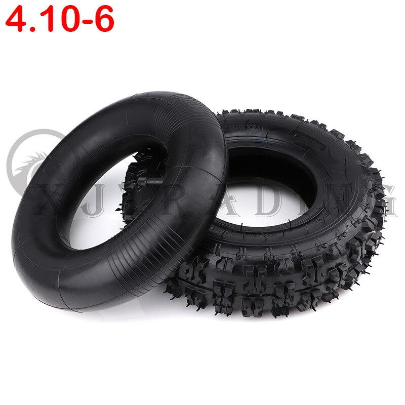 Pneu intérieur et extérieur de 6 pouces pour moto, pour Quad Go Kart Mini Quad 47cc 49cc, pneu avant 4.10-6 arrière 13x5.00-6: Inner outer tire B