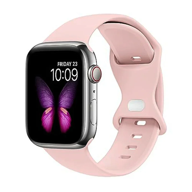 Sportarmband för apple watch-band 44mm 45mm 41mm ultra 2 49mm 40 38/42mm 46mm silikonarmband iwatch-serien 10 7 9 8 6 5 4 3 se