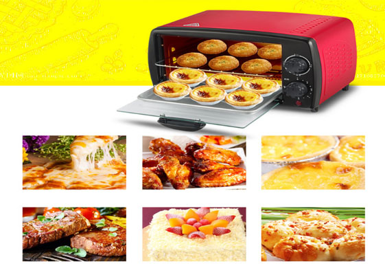 Mini torradeira elétrica forno inoxidável 12l 750w bolo máquina de fritar asas fabricante pizza egg steamer