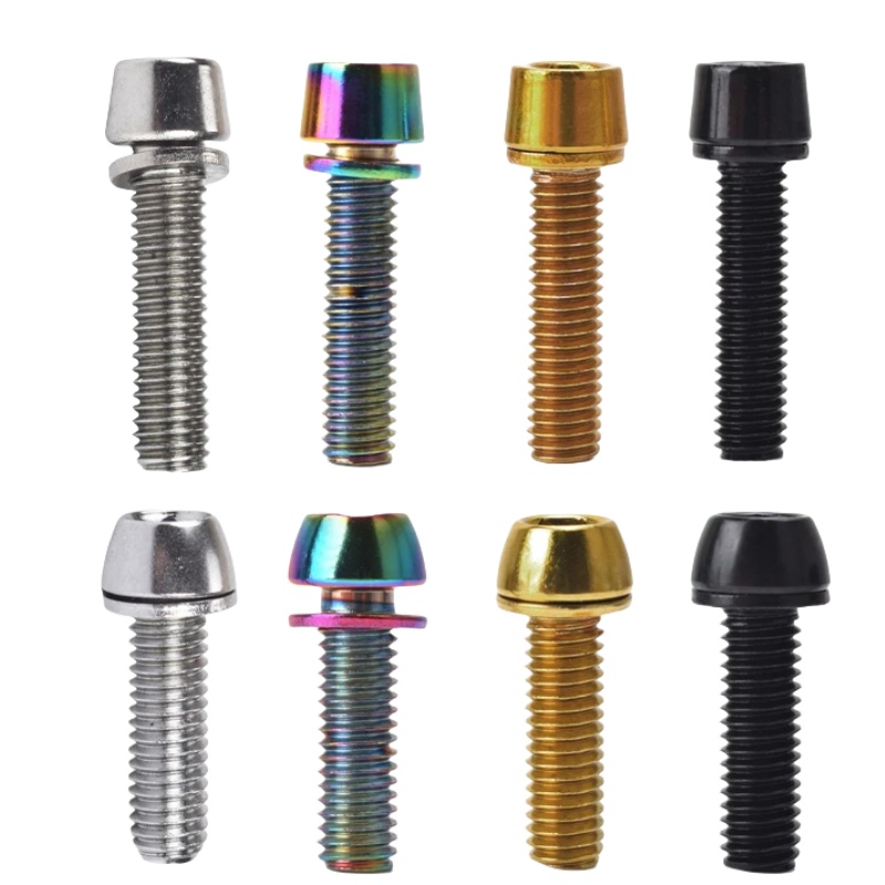 Fahrrad Lenkung Lenker Vorbau Schrauben Bolzen Bunte Edelstahl M5 * 20mm M6 * 20mm fahrrad Vorbau Schrauben/Abstandshalter Teile