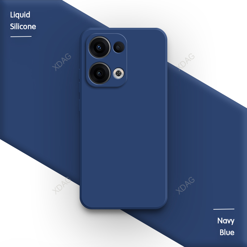 Carcasă oficială de telefon pentru oppo reno 13, reno 13 pro  f 13f s 13fs fs 5g, silicon lichid moale, 13 pro, husă spate simplă, de bază: Gri / Pentru iphone 13 pro