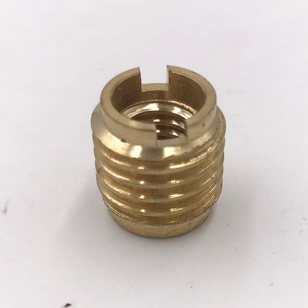 Tap Handle Insert, Dual-Threaded Insert for Wooden Tap Handles, Homebrew Hardware,brass