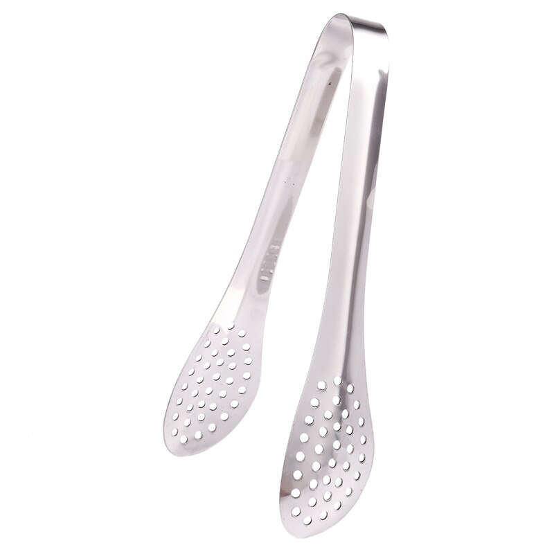 Bakery stainless steel perforated kitchen tongs tongs serving tongs toasting tongs