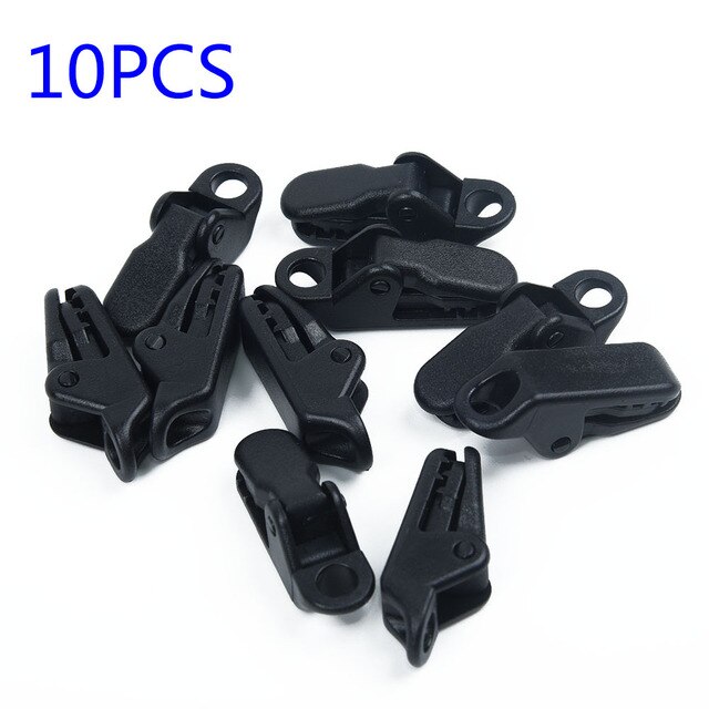 10Pcs Camping Tent Clips Luifel Klem Snap Duurzaam Outdoor Camping Gereedschap Lichtgewicht Tent Accessoires: Default Title