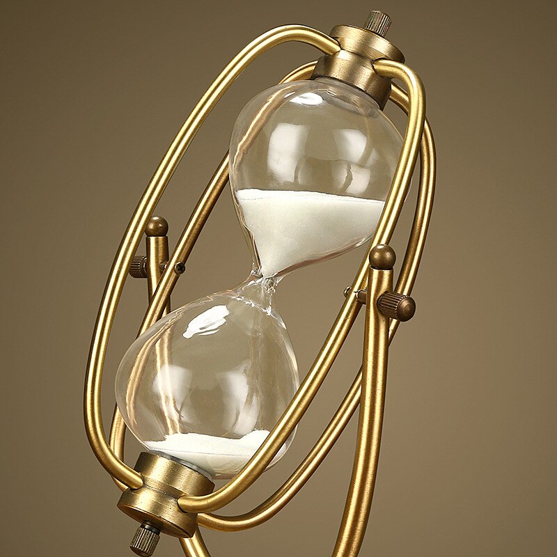 Hourglass timer 30 minutes American small furnishings living room wine cabinet decoration European retro ornaments