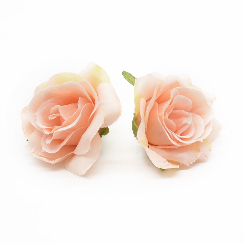 6pcs 7cm Artificial rose heads for Home decoration accessories Flower arrangement Diy Headwear Indoor furnishings Wedding brooch: 10
