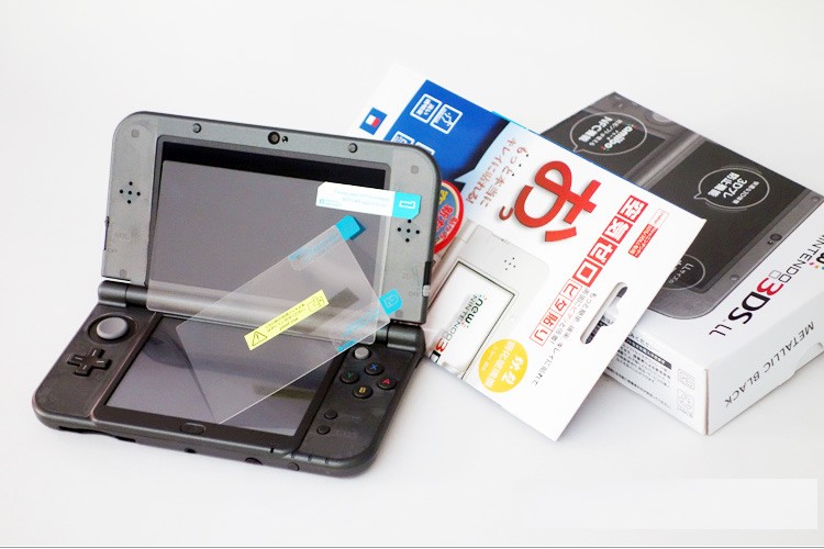 Protecteurs d'écran 0.3mm autocollant d'écran pour nintention bord incurvé enduit verre trempé 3DS Ultra-transparent Film couverture