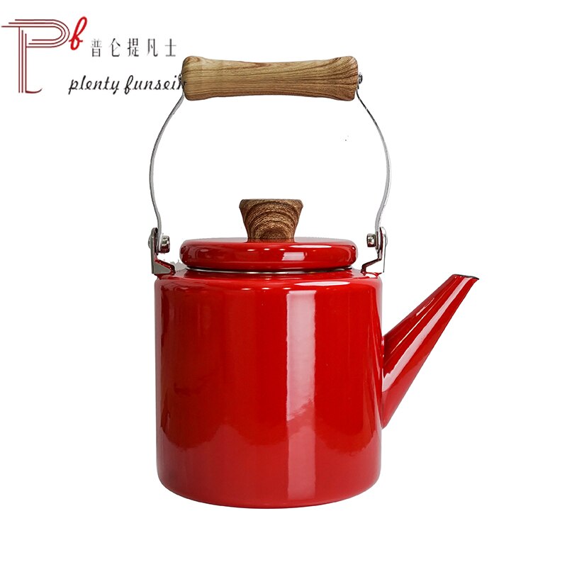 Emaille Emaille Ketel Koud Waterkoker Restaurant Theepot Kokend Ketel Verdikte Inductie Fornuis Aardgas Huishoudelijke Commerciële