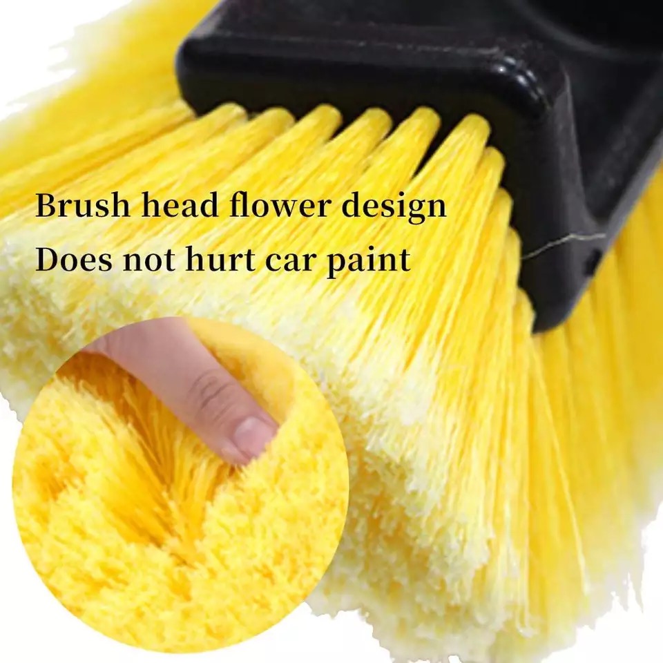 Car Automatic Telescopic Long Rod Spray Water Brush Auto Windshield Window Wipe Glass Cleaner Washing Tool