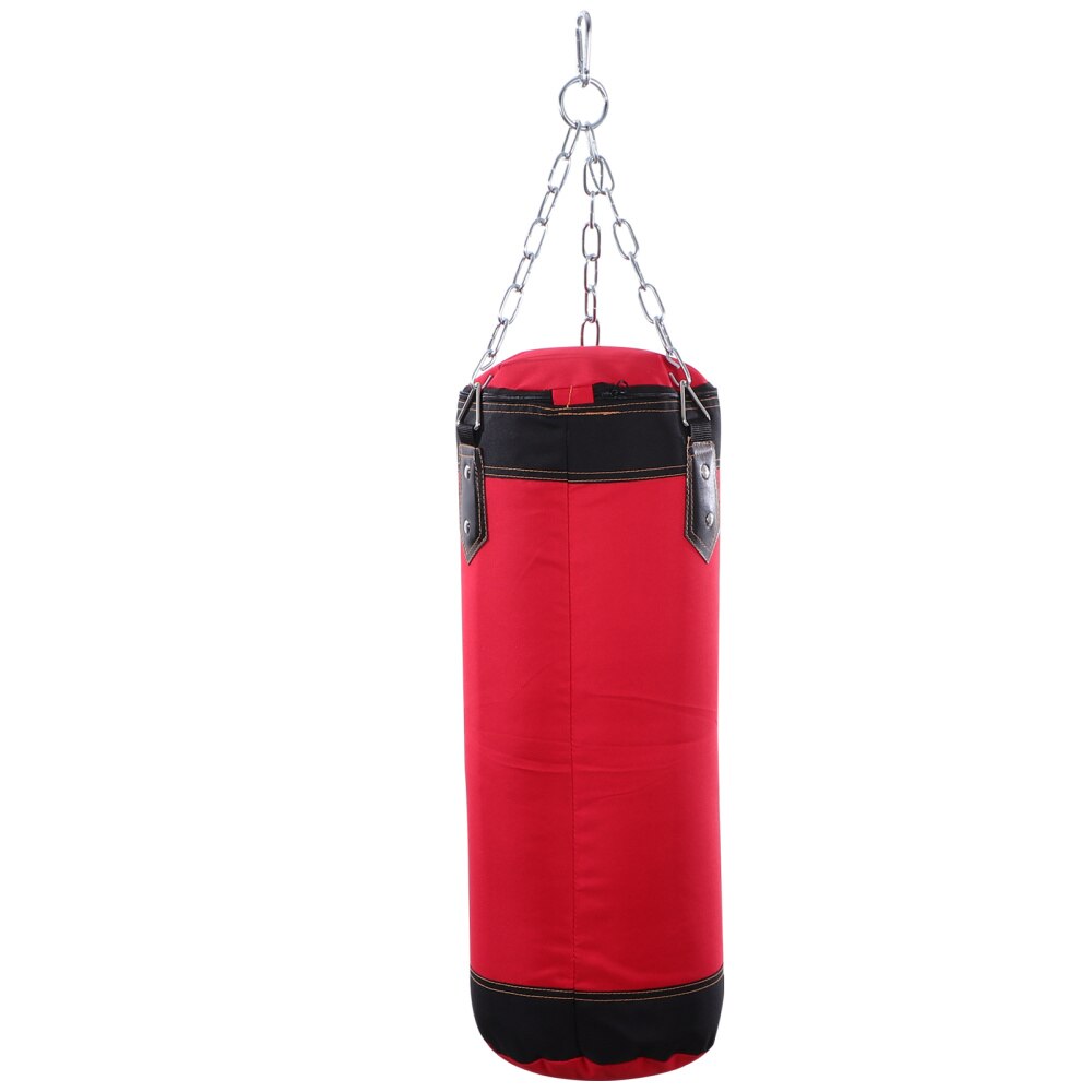 Empty Punching Bag Fitness Sandbag Training Weight Bags Workout Sandbag: Red 5KG