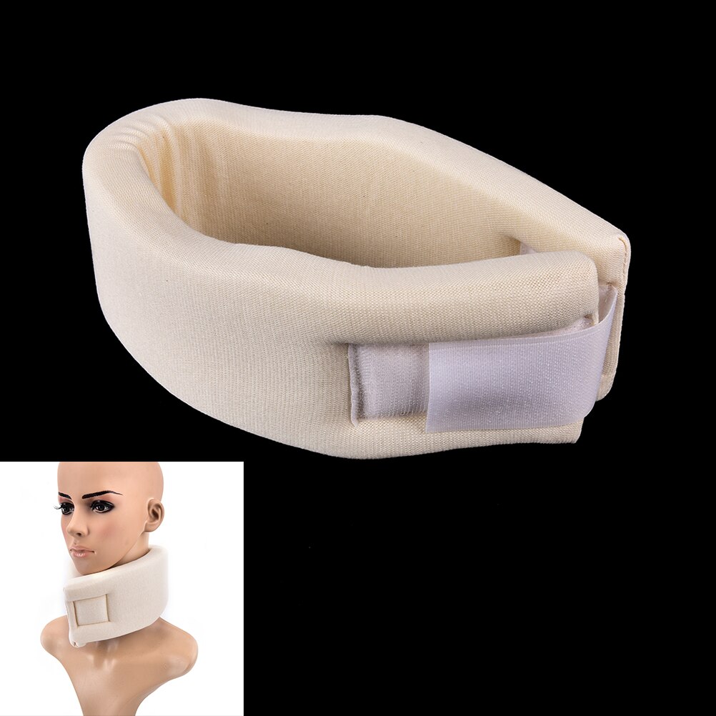 Soft Stevig Schuim Halskraag Ondersteuning Schouder Pers Relief Pijn Nek Brace S/M/L Beige