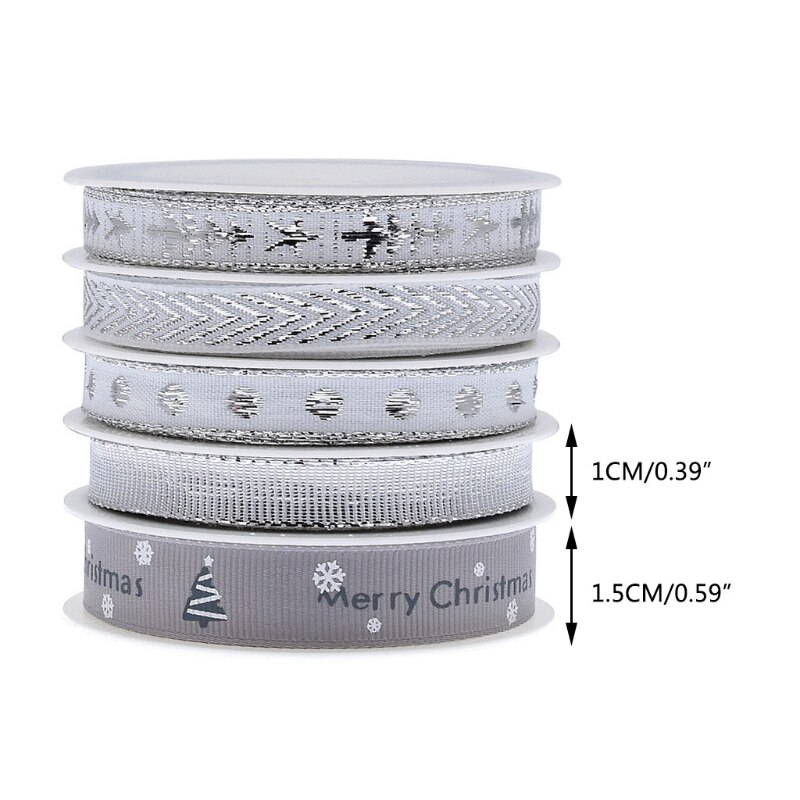 Lint Kerstboom Bedrade Lint Breedte 2/10/15Mm Wired Lint Voor Cadeau Inpakken Cake Lint Diy handgemaakte Accessies