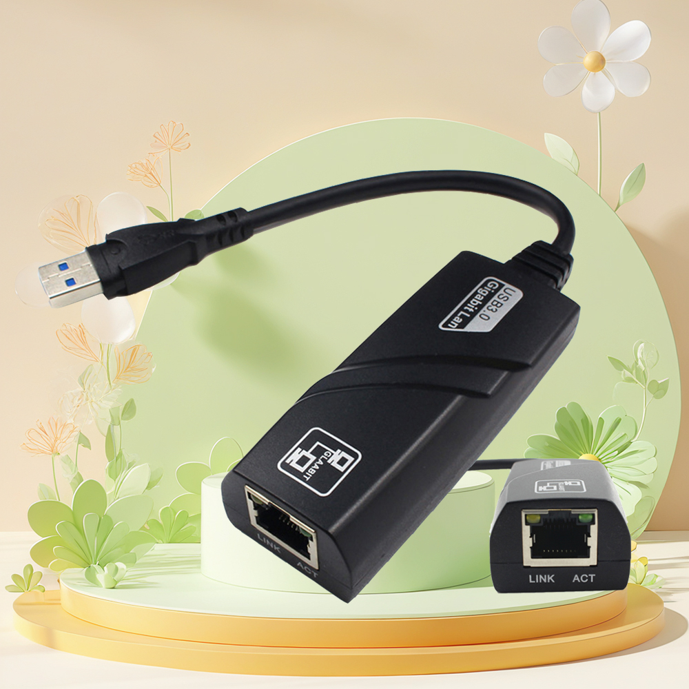 Ethernet-RJ45-Netzwerkkarte, kabelgebunden, USB 3.0 auf Gigabit LAN (10/100/1000) Mbit/s-Netzwerkadapter für PC