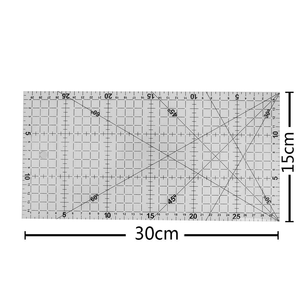 Sew Patchwork Ruler Tailor Tools DIY Fabric Cloth Patchwork Ruler DIY Manual Grid Cutting Sewing Machine Accessories: A