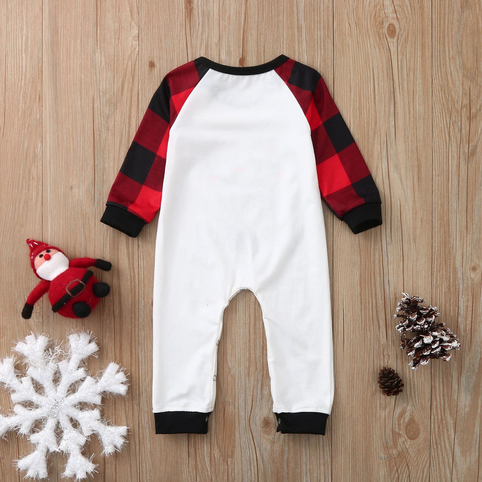 Baby Boys Christmas Matching Pajamas Set Deer Plaid Family Matching Outfits Family Look Sleepwear Family Christmas Pajamas