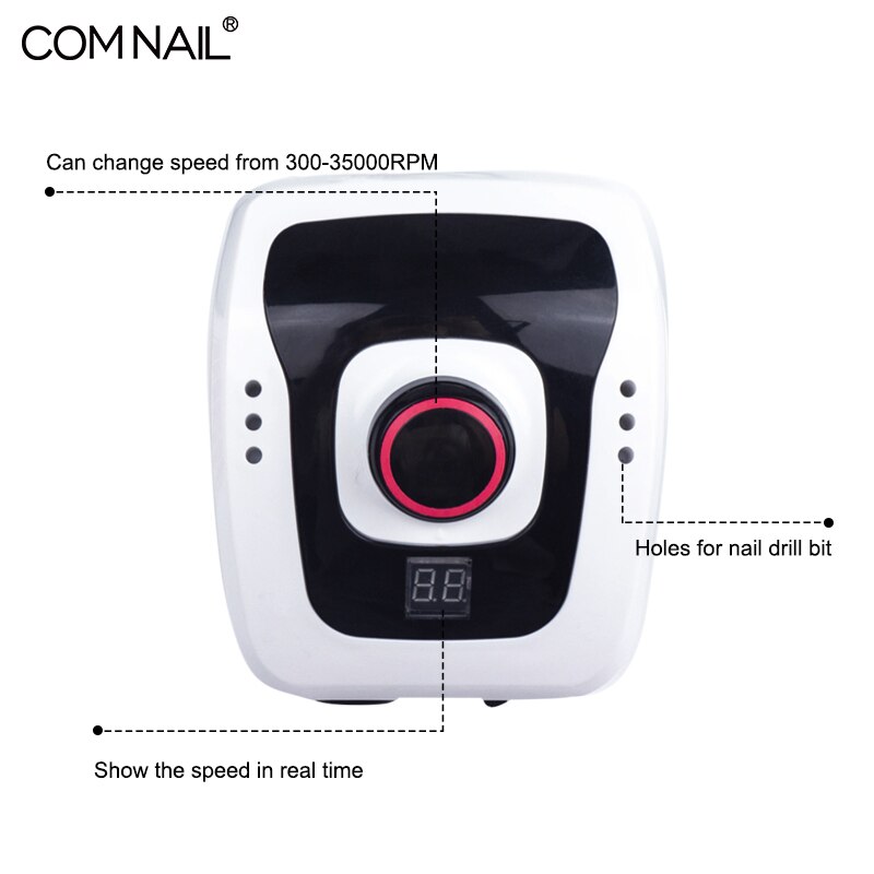 Máquina pulidora para uñas, 65W, DM206, para manicura y pedicura