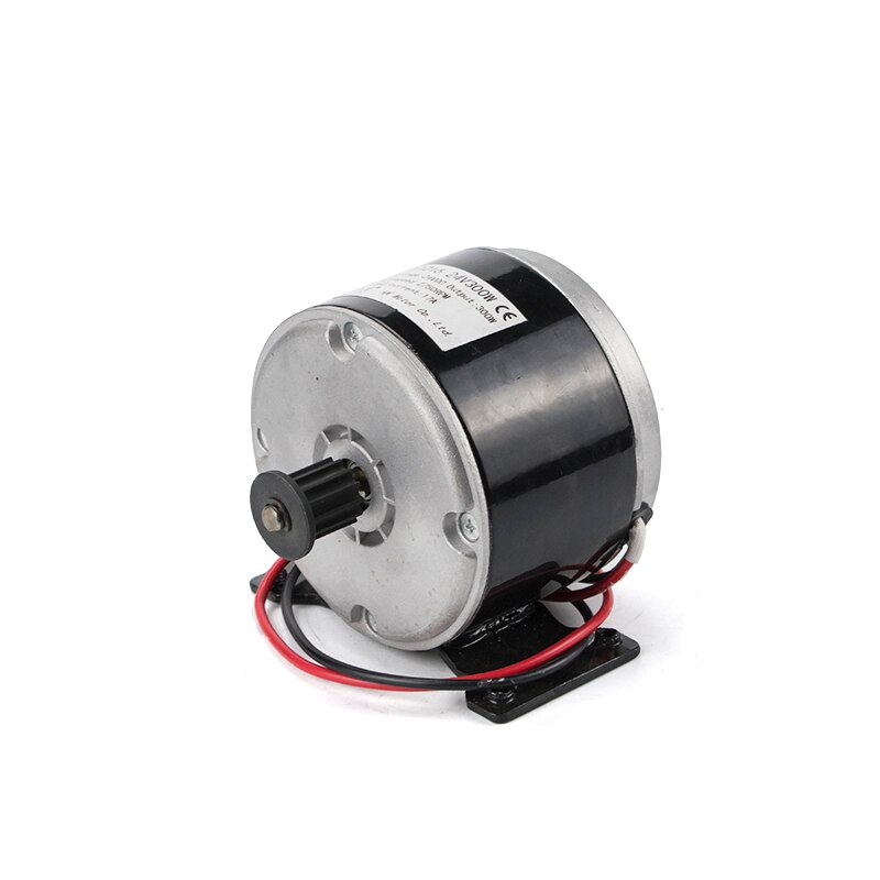 E Scooter Conversion Kit 24V 300W Brushed DC Motor with Belt Electric bike Motor Controller Rear Teeth Sprocket Wheel