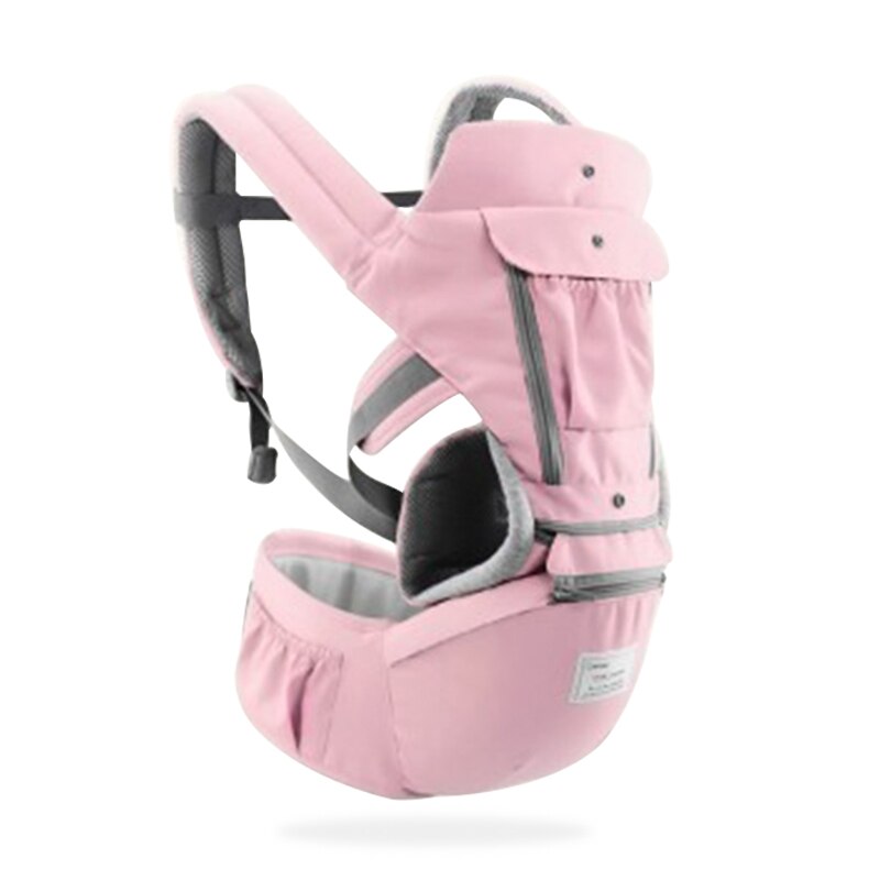 Breathable Ergonomic Baby Carrier Backpack Portable Infant Baby Carrier Kangaroo Hipseat Heaps Baby Sling Carrier Wrap: 6612 Pink
