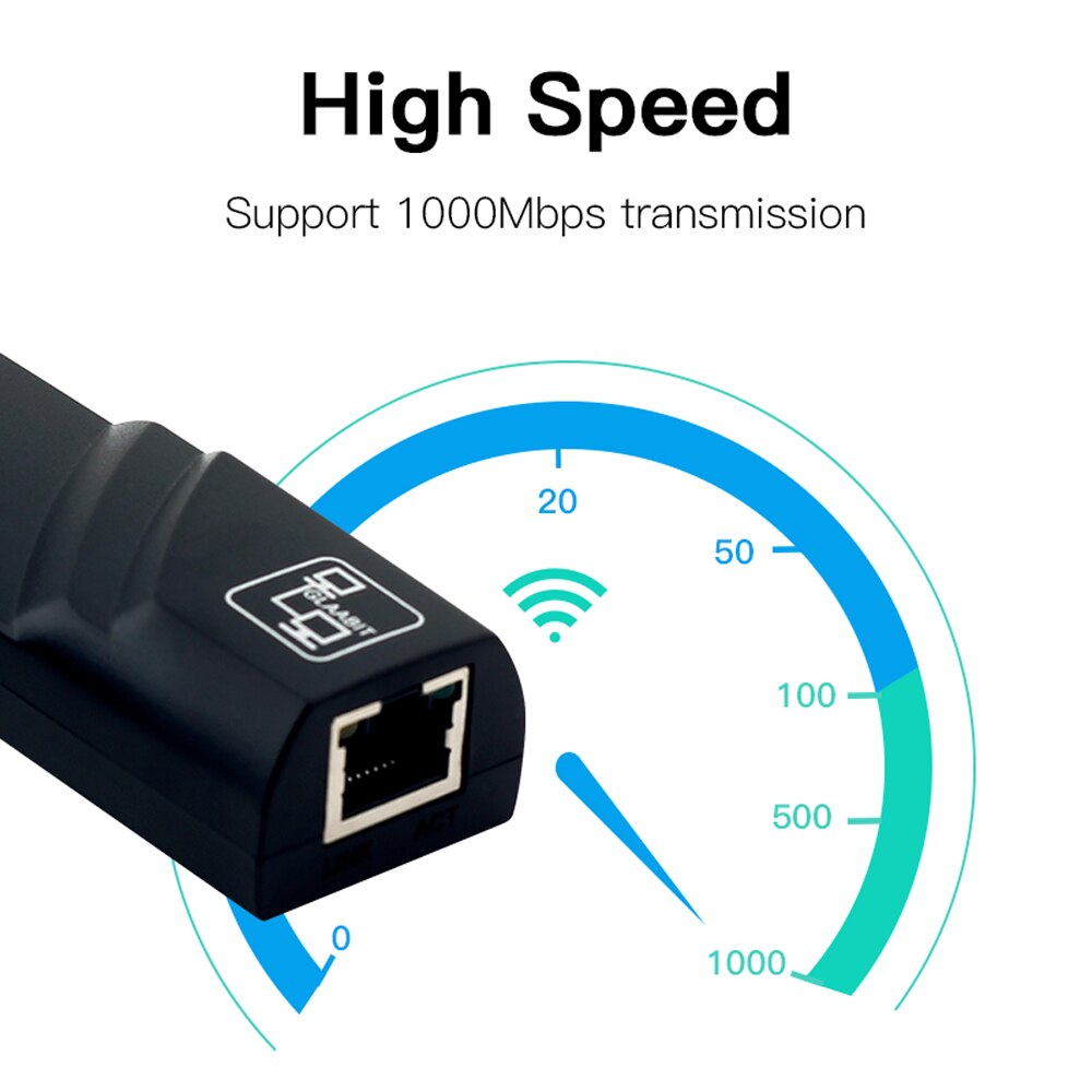 FENVI Adattatore Ethernet USB 3.0 a RJ45 - Scheda di Rete LAN Gigabit 1000Mbps per Macbook Laptop