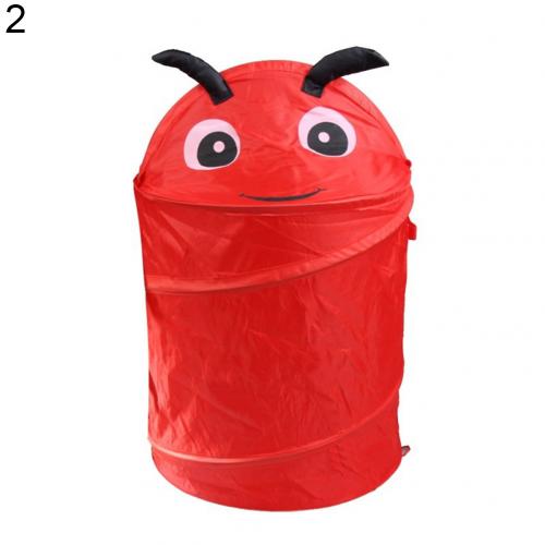 Cute Cartoon Animal Folding Bucket Dirty Laundry Basket Toy Storage Bucket Dirty Clothes Container Foldable Laundry Storage Buck: 2