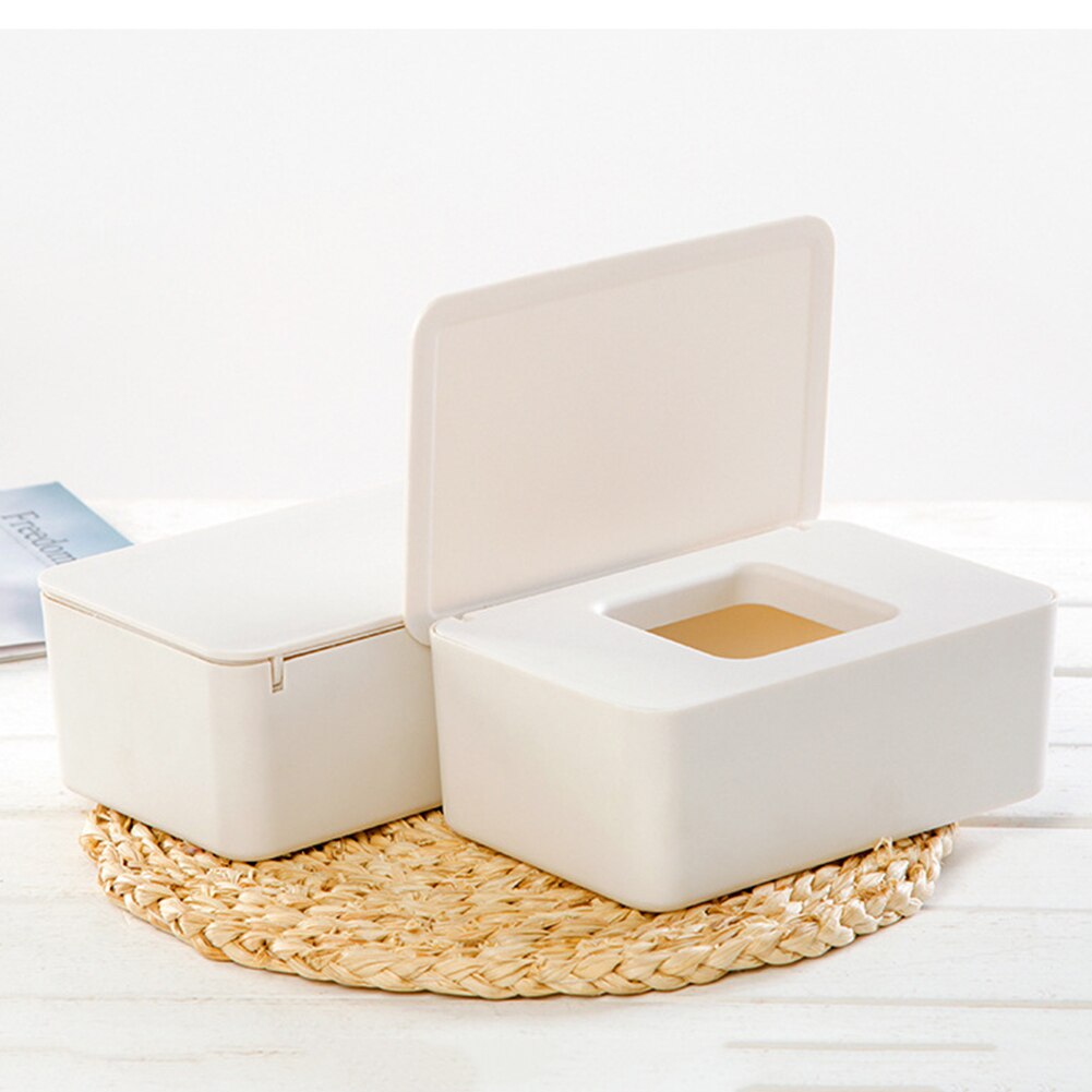 Tissue Box Dry Wet Paper Case Desktop Wipes Storage Box Napkin Holder with Cover Dry Wet Tissue Paper Case Box For Toilet Paper