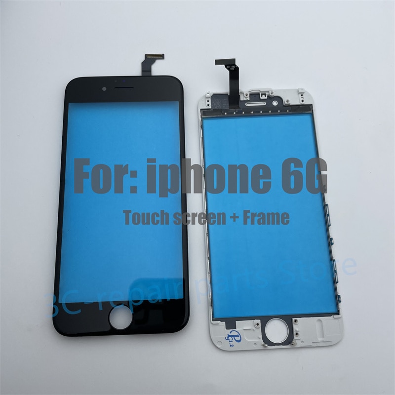 Touch Screen + Frame Bezel For iphone 6 6p 6s 6sp Dispaly Glass Digitizer Outer Glass (Not a LCD) Mobile Phone Touch Panel