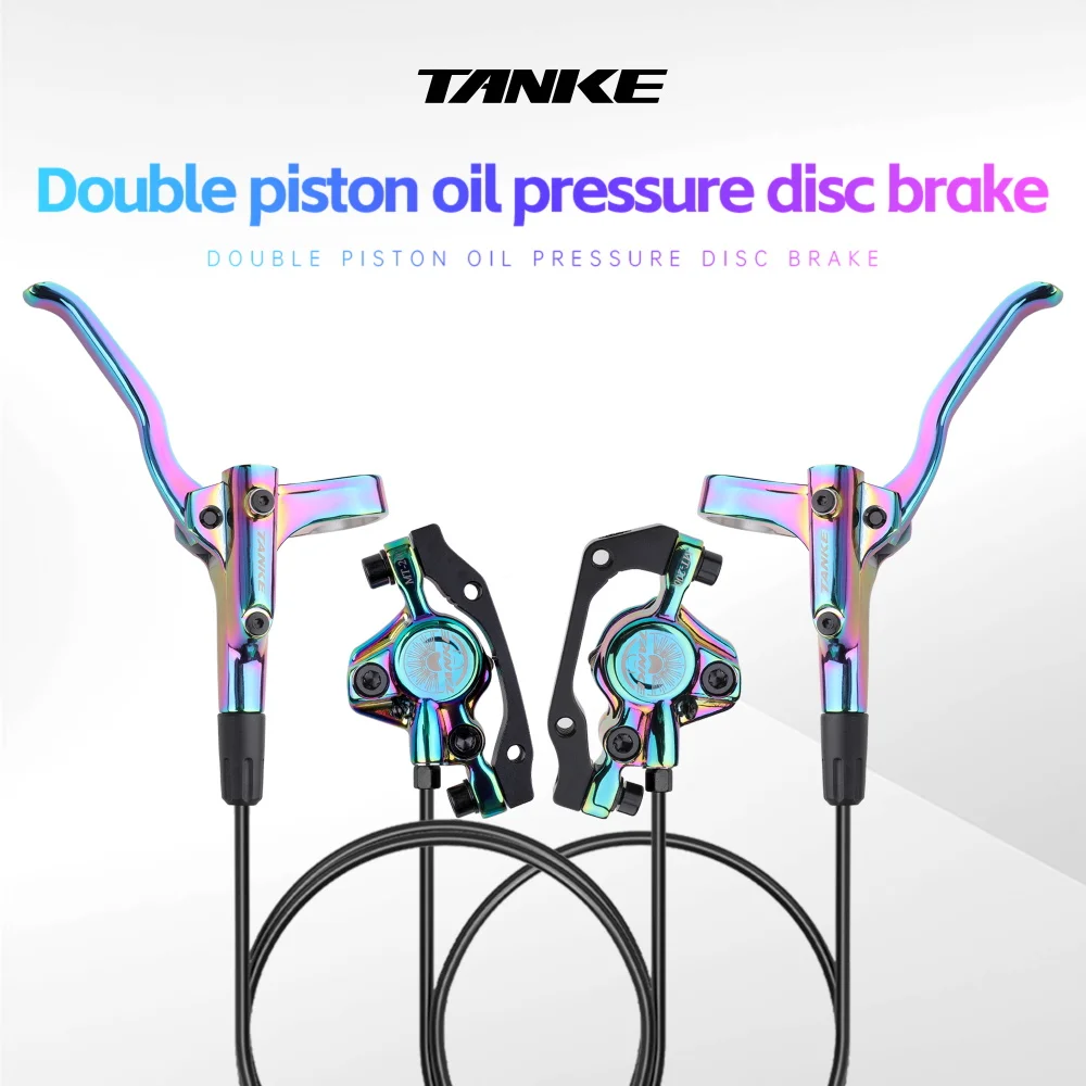 TANKE MT200 bicicleta freno de disco hidráulico MTB freno BL BR 800/1600mm freno de bicicleta 2 pistones 3 dedos palanca de acero piezas de bicicleta actualización