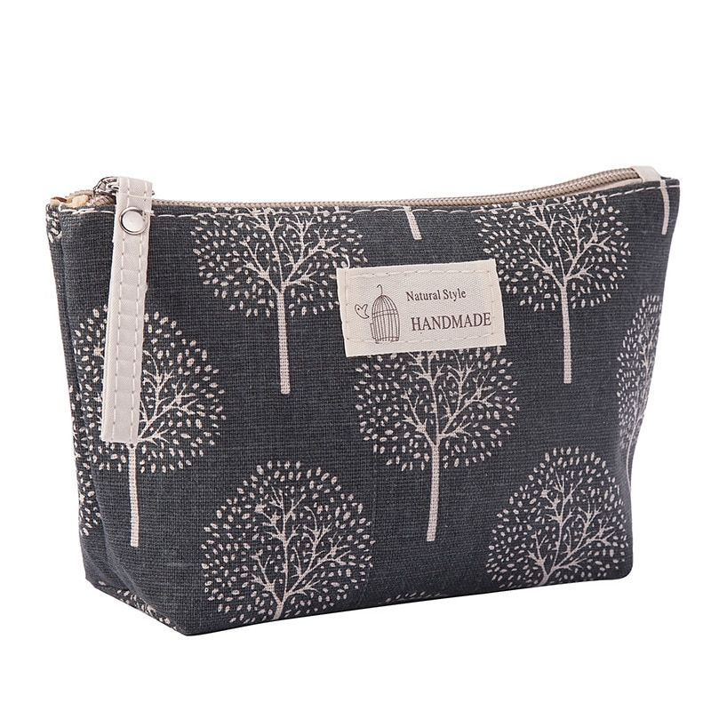 Multifunctionele Canvas Makeup Tassen Travel Lady Opbergtas Dames Waszak Stof Rits Portemonnee Cosmetische Opbergtas