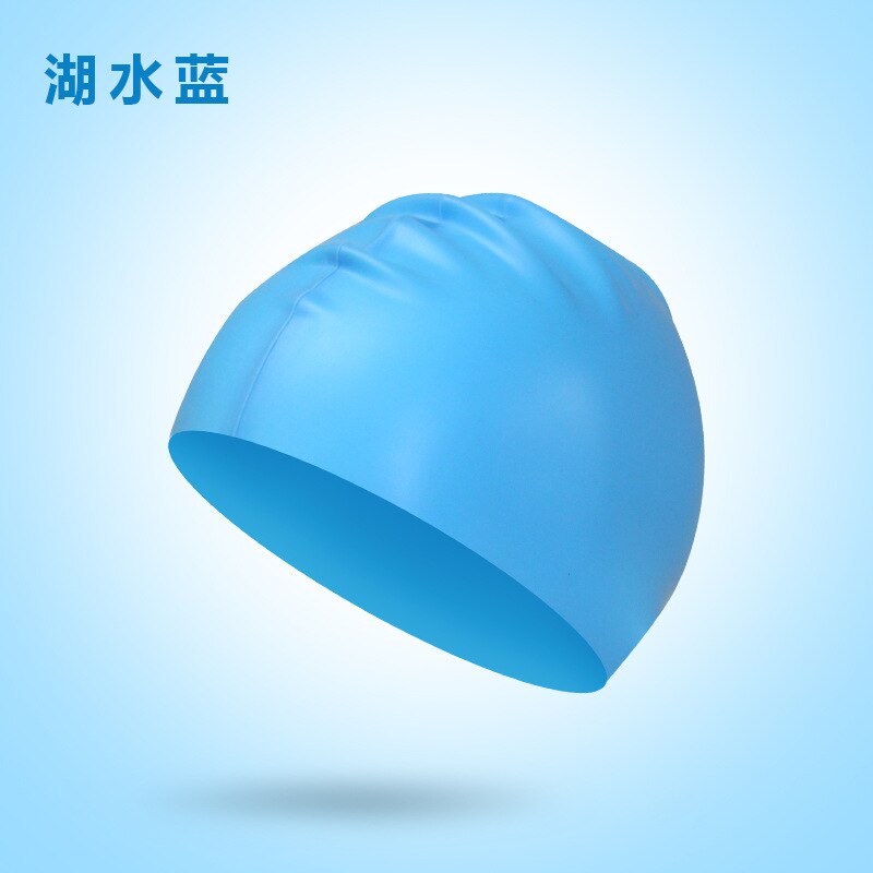 Adult Silicone Swimming Cap Solid Rubber Silicone Men Women Waterproof Petal Swim Pool Caps Protect Teens Diving Hat