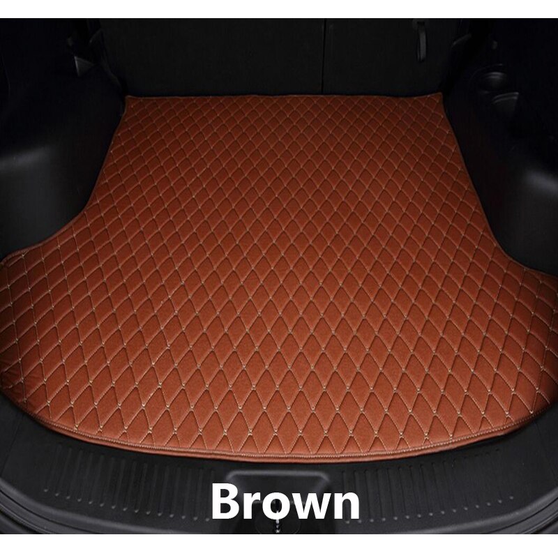 Car trunk mat for Porsche Macan cargo liner carpet interior accessories cover: Brown