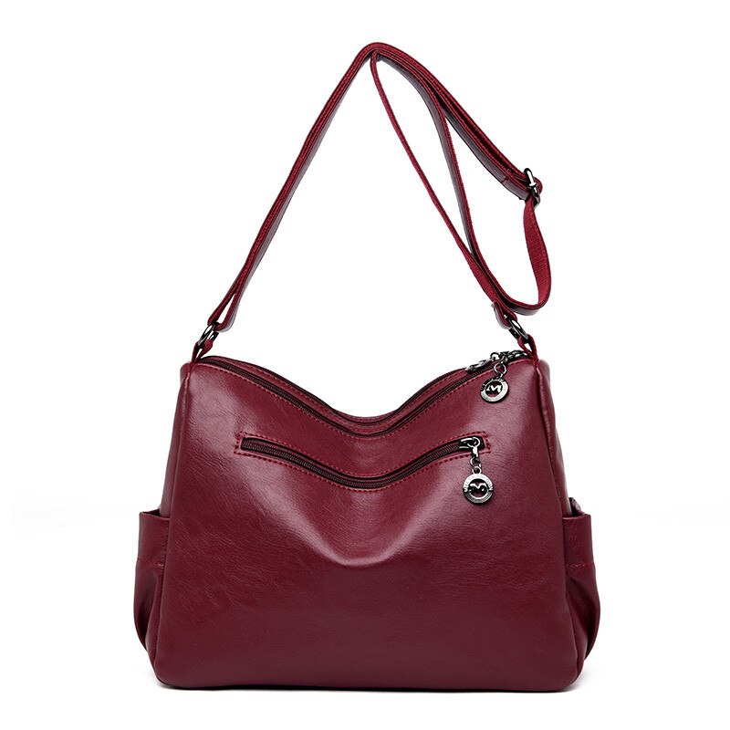 Multi-poche femme sacs à bandoulière concepteur de bonne en cuir femmes bandoulière sac de messager quotidien Portable dames sac à main