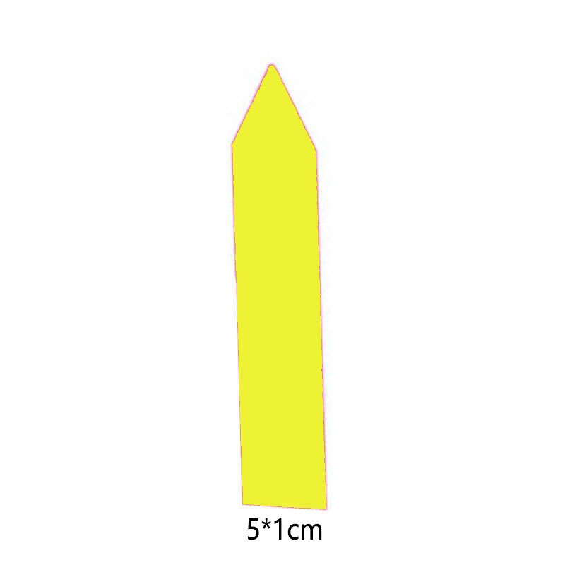 100 PCS Color Garden Inserts Label For Flowers, Plants, Thickened Waterproof Fast Sun Scrub Plastic Labels: 4-S