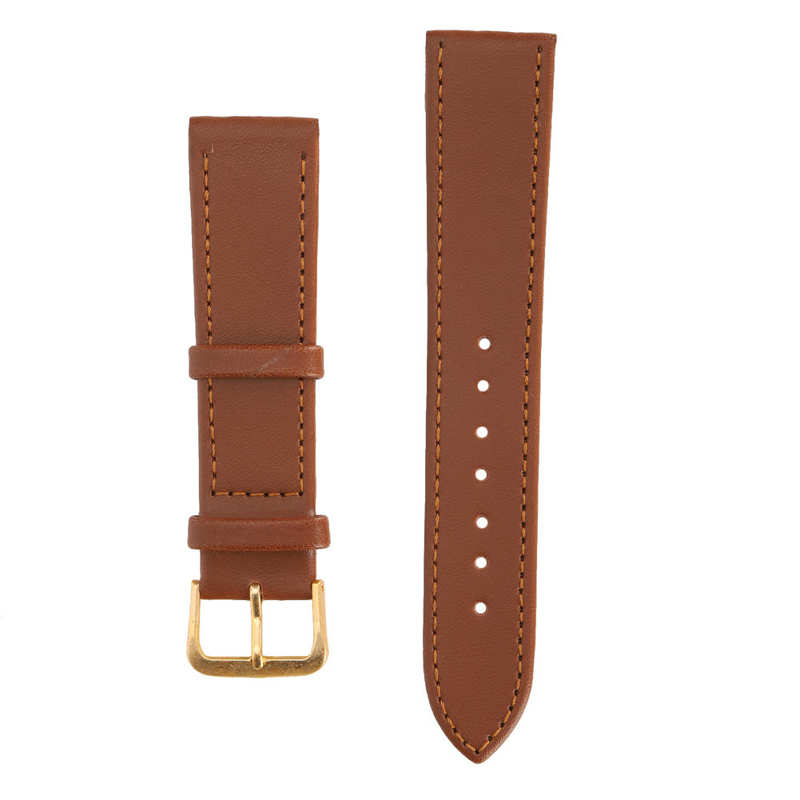 Children's watch, children's watch for boys, unisex universal pin buckle watch band, pu leather replacement watch strap: 20mm brown