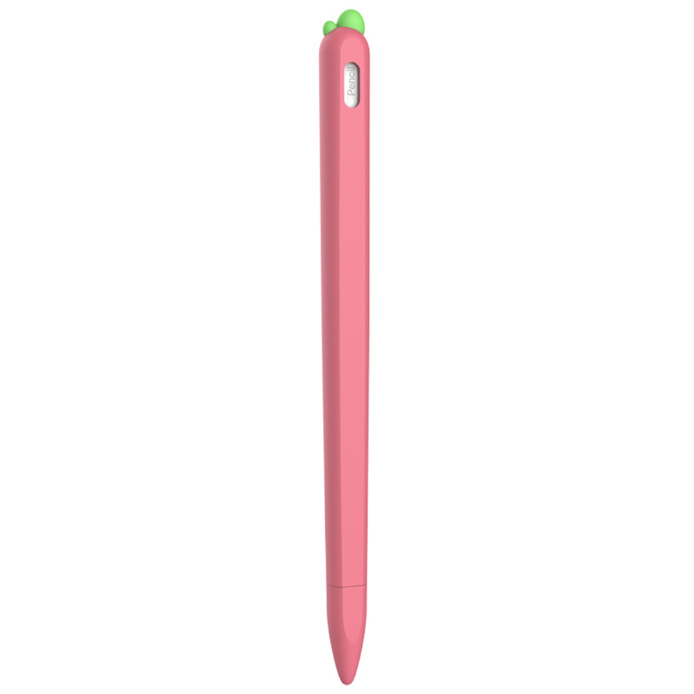Abdeckung Bleistift Fall Nicht-slip Schützen Weiche Silikon Hülse Weiche Silicon Schutzhülle Zubehör für Apple Bleistift 1 2: Pink pencil 2nd