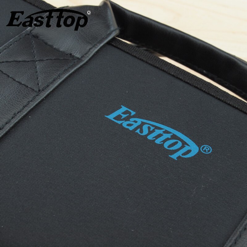 Easttop 10-- huls blues mundharmonika taske / diatonisk mundharmonika taske / harpe taske / instrument taske til 12 blues harmonikaer