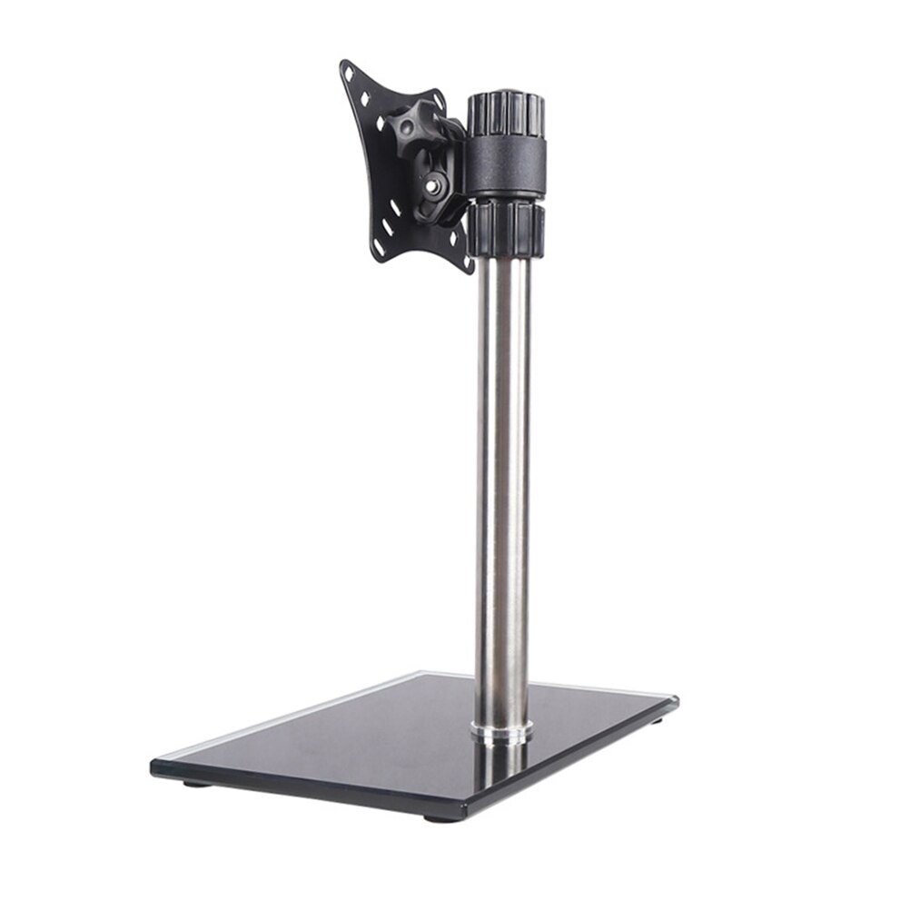 Single Monitor Desk Stand Practical Monitor Desk Rack Adjustable Monitor Stand: Default Title